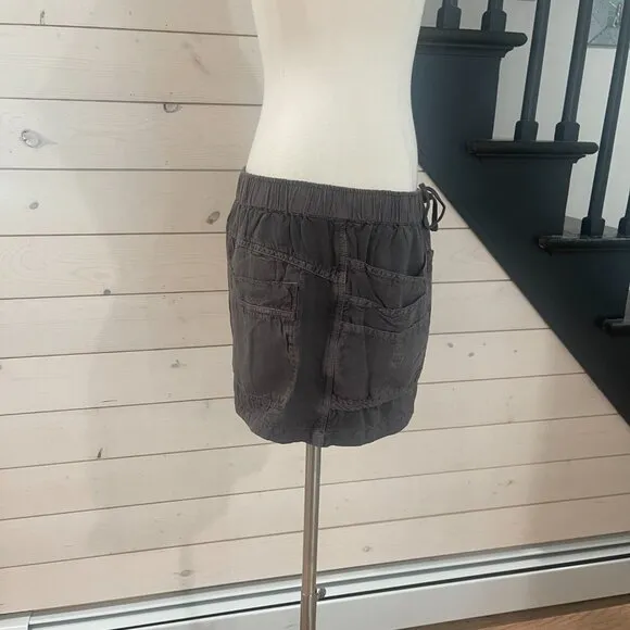 🖤 011 Free People Play Date Cargo Mini Skort Short NWOT  in Plum Size Medium