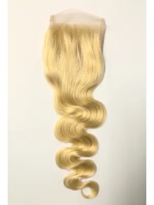 4"x4" Blonde Lace Clsoure    -BODY WAVE