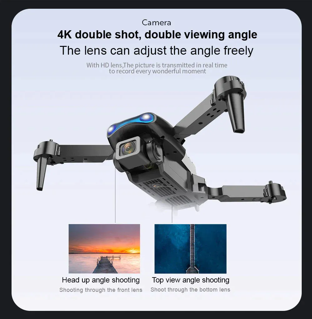 5G 4K Dual Camera Drone X Pro with HD WiFi FPV, GPS, and Foldable RC Design