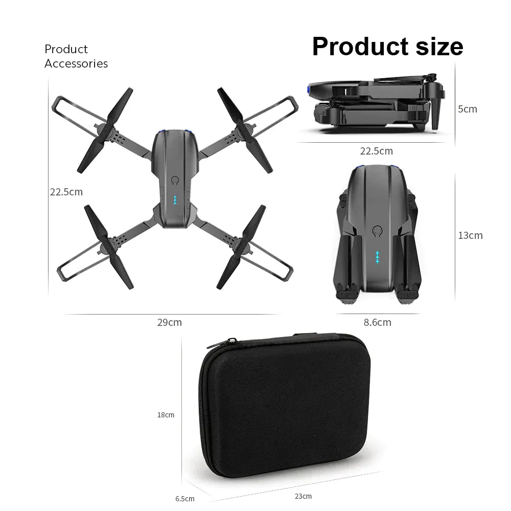 5G 4K Dual Camera Drone X Pro with HD WiFi FPV, GPS, and Foldable RC Design