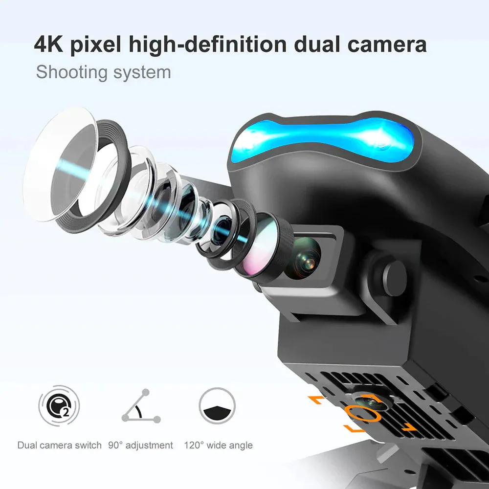 5G 4K Dual Camera Drone X Pro with HD WiFi FPV, GPS, and Foldable RC Design