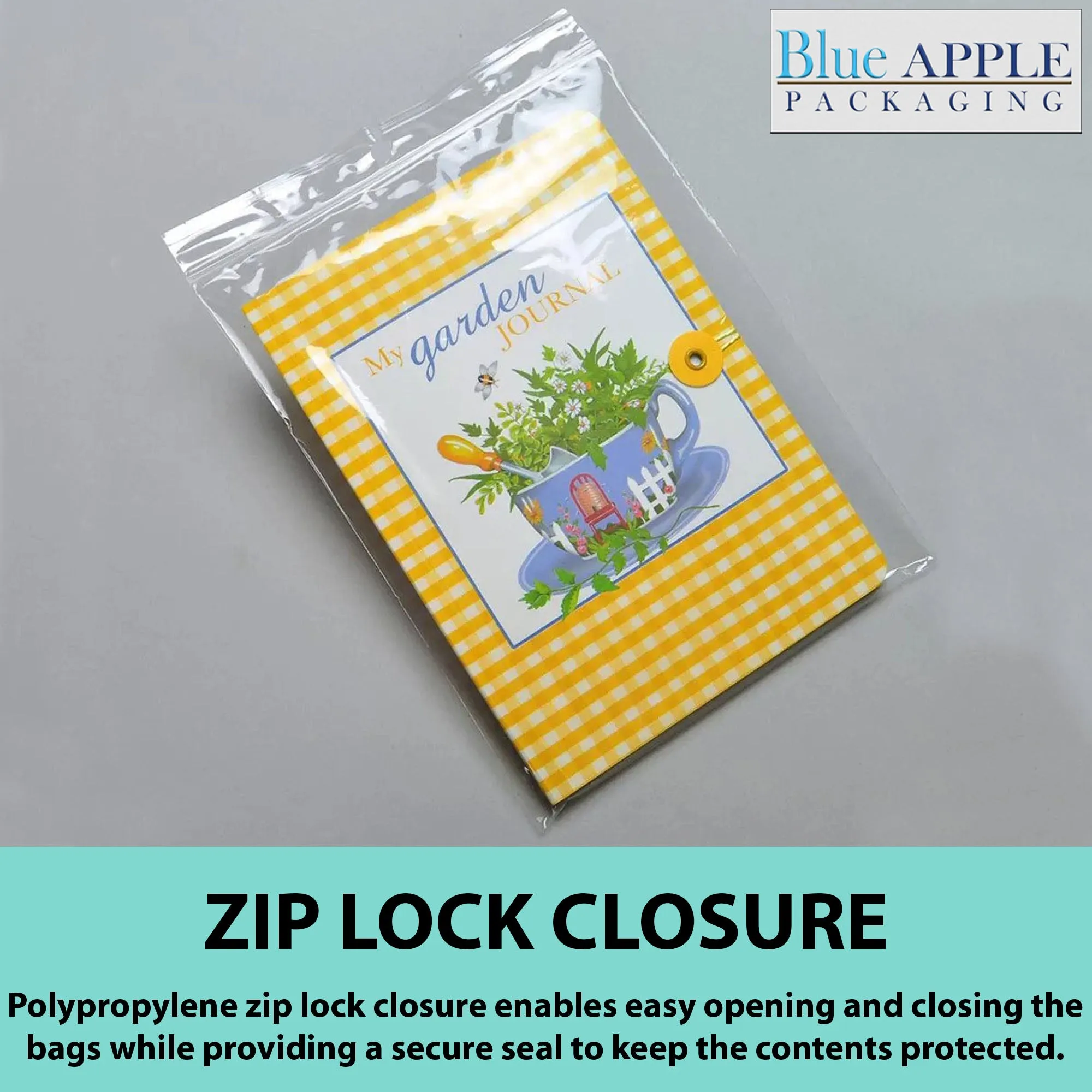 5X8 Inches Polypropylene ZipLock Bags W/ Hang Hole 2 Mil Clear