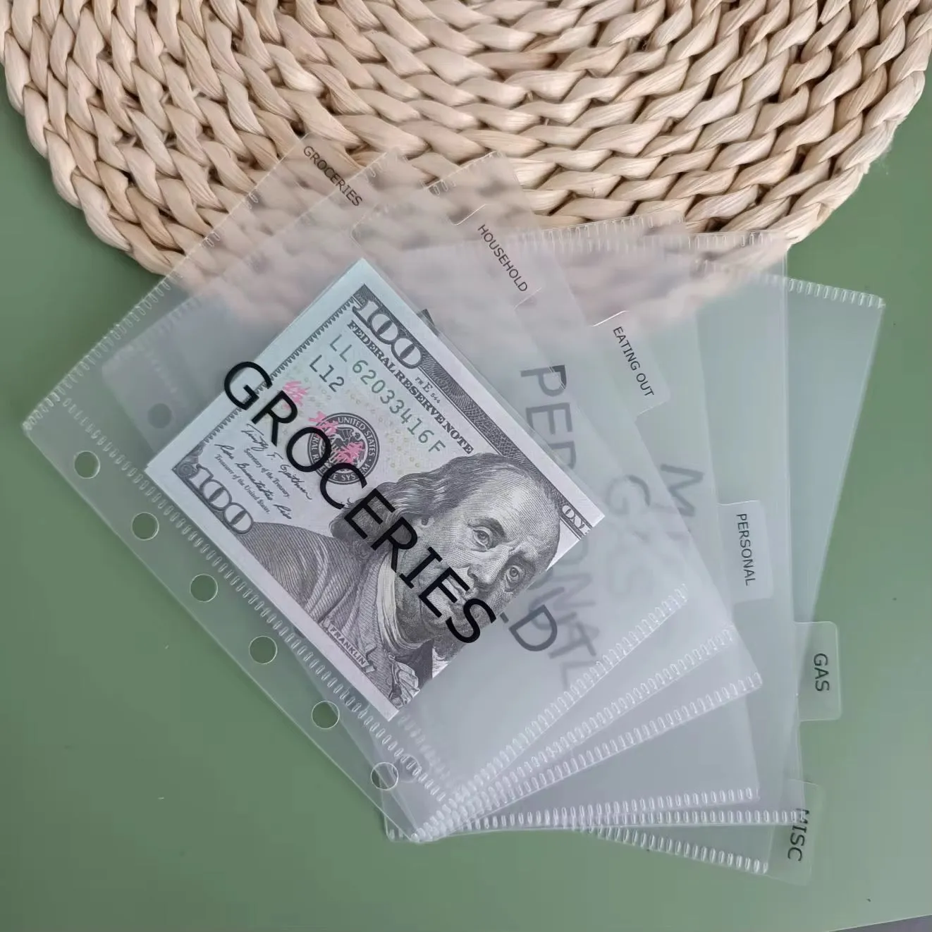 A7 Cash Envelopes Binder Set