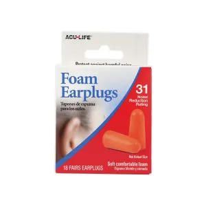 ACU-LIFE FOAM EAR PLUGS 18PAIR-400584