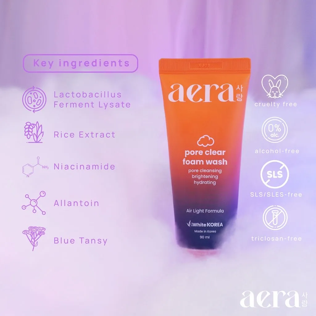 Aera by iWhite Korea Pore Clear Foam Wash 90ml