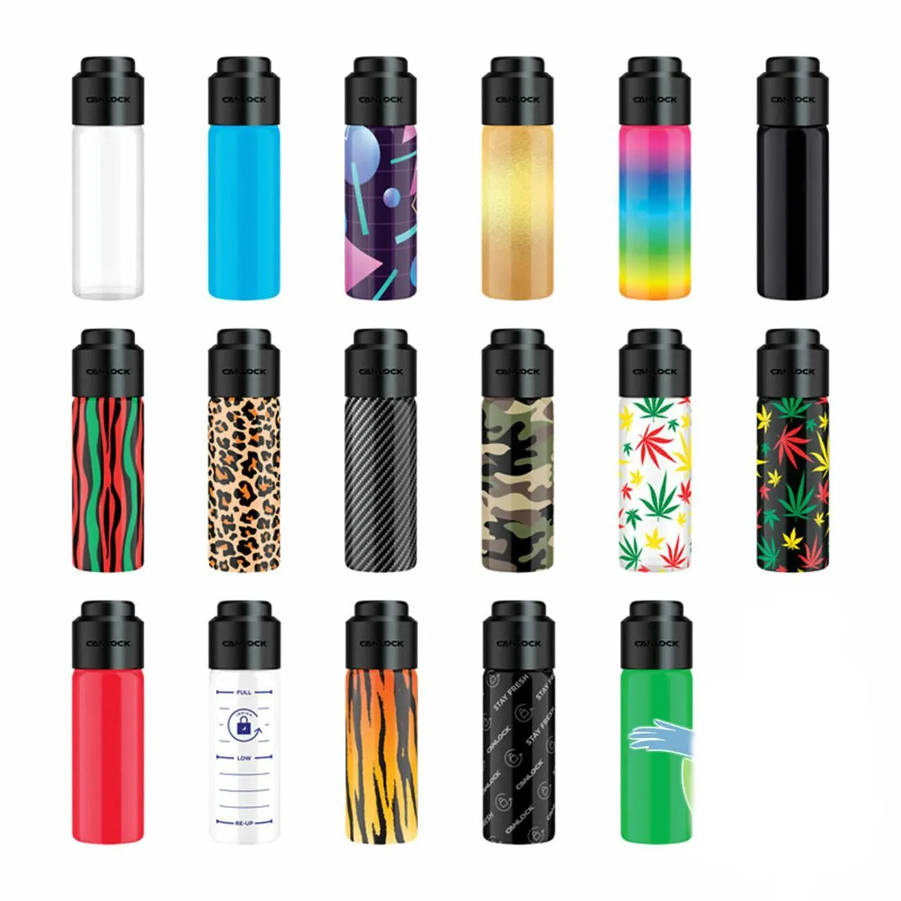Air Tight Glass Stash   Jar By Canlock (11 - 14 Grams)