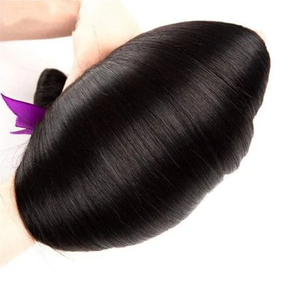 Alipop Hair Straight Wig 3 Bundles Pony Tail Weave 100% Unprocessed Human Hair