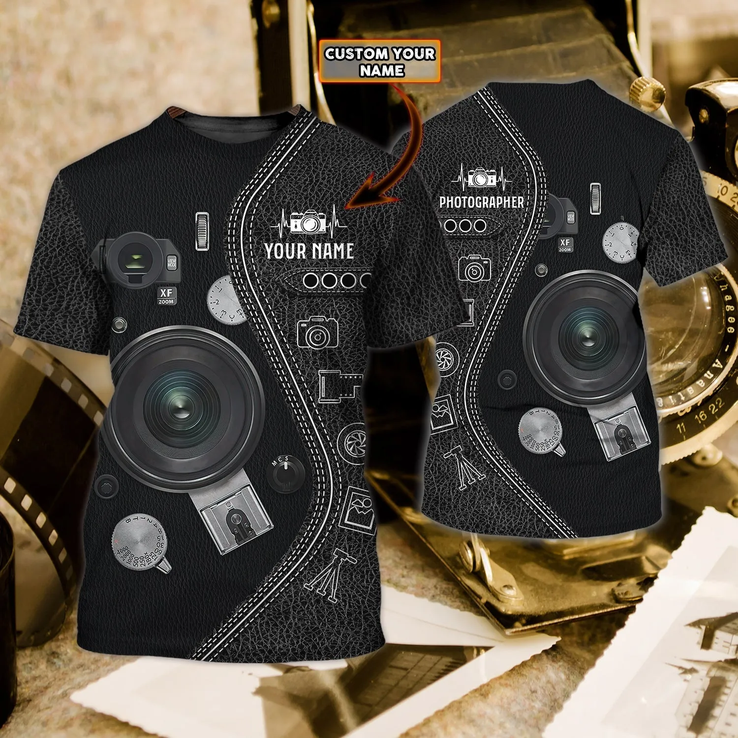 Amazing Camera - Personalized Name 3D Tshirt