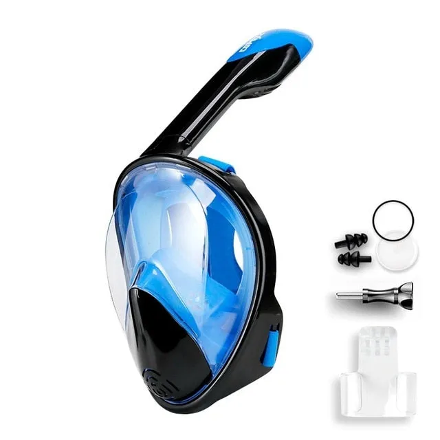 Anti Fog Snorkel Mask Breathing for Gopro Camera Men Women Full Face Mask Kid Children Adult