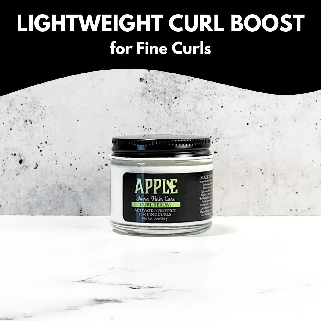 Apple Aura Curl Serum Travel Size | Fine Curls & Waves | Lightweight, Curl Activating