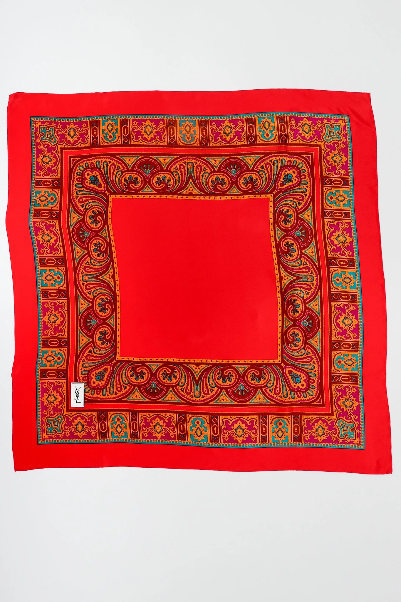 Arabesque Border Crepe Scarf