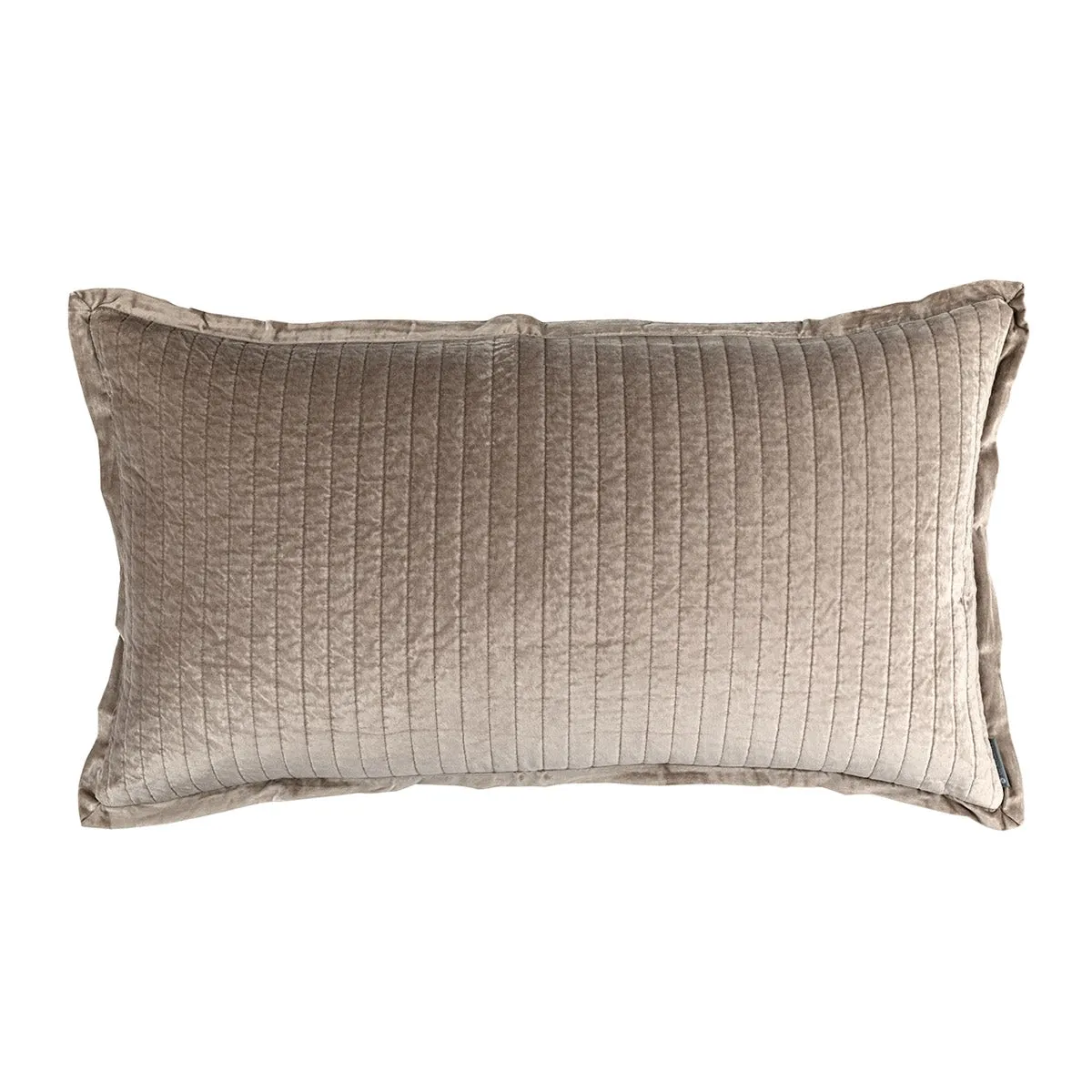 Aria Quilted King Pillow Raffia Matte Velvet 20X36 (Insert Included)