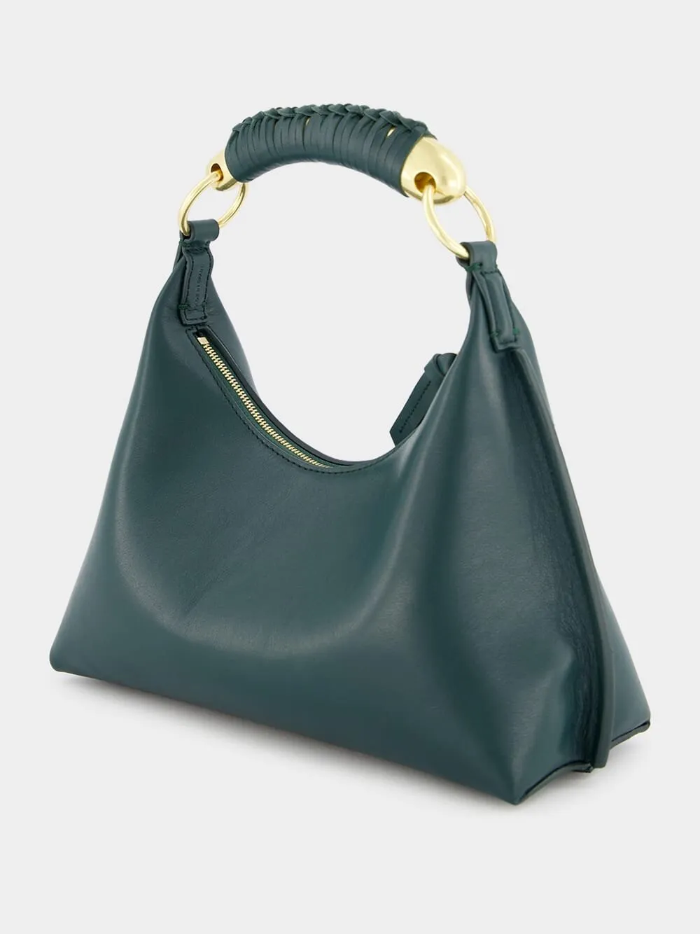 Athena Small Green Leather Bag
