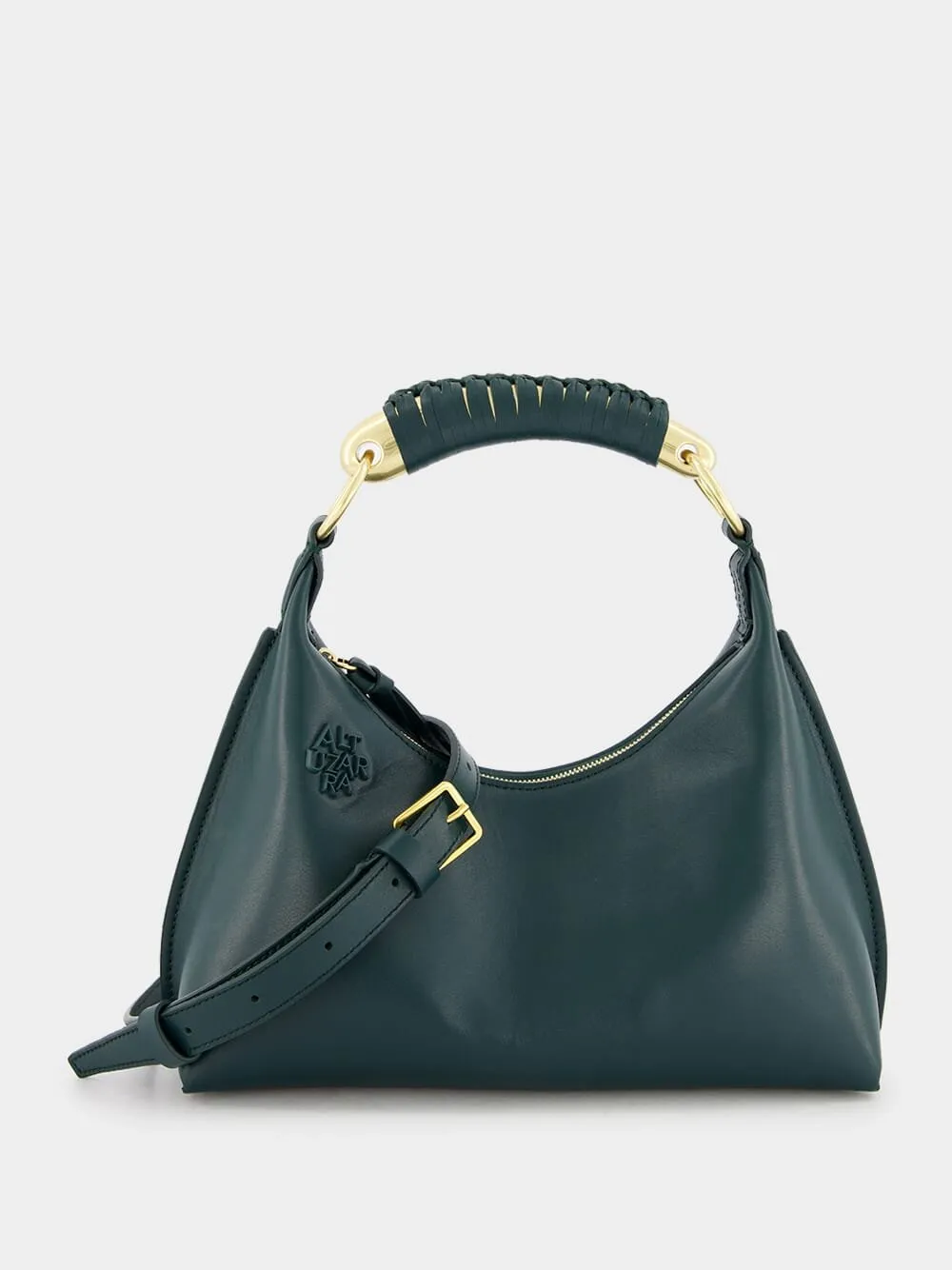 Athena Small Green Leather Bag