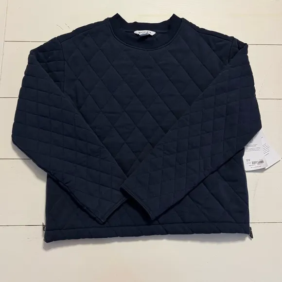 Athleta Retroplush Quilted Crewneck