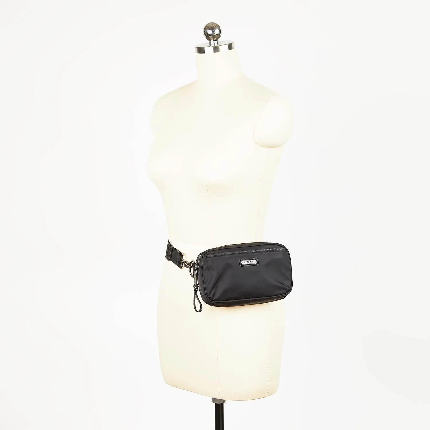 Baggallini Downtown Waist Bag Black Nylon