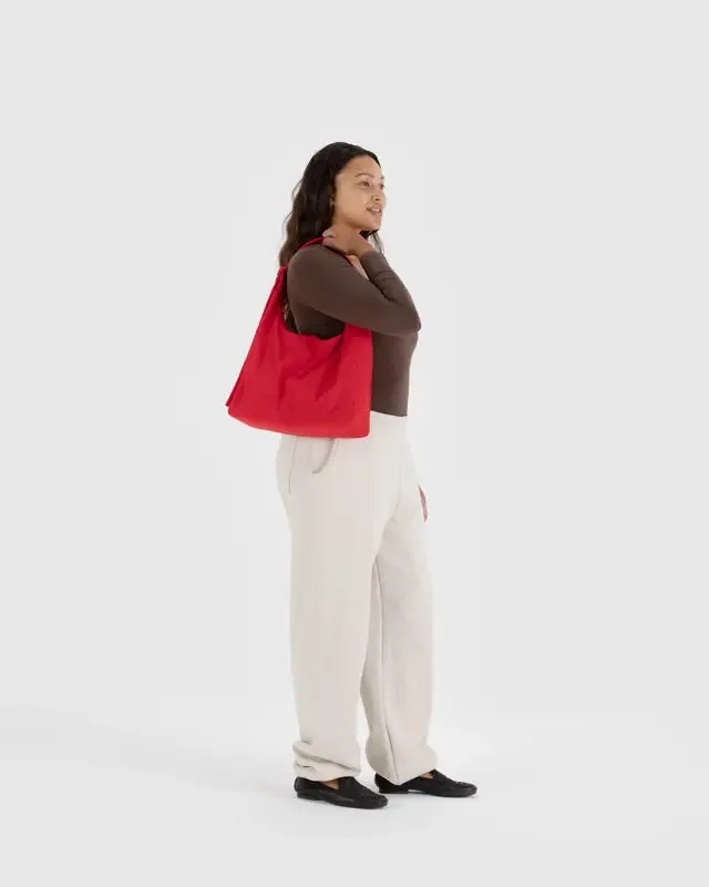 BAGGU - Large Nylon Shoulder Bag - Candy Apple Red