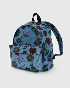Baggu | Medium Nylon Backpack | Digital Denim