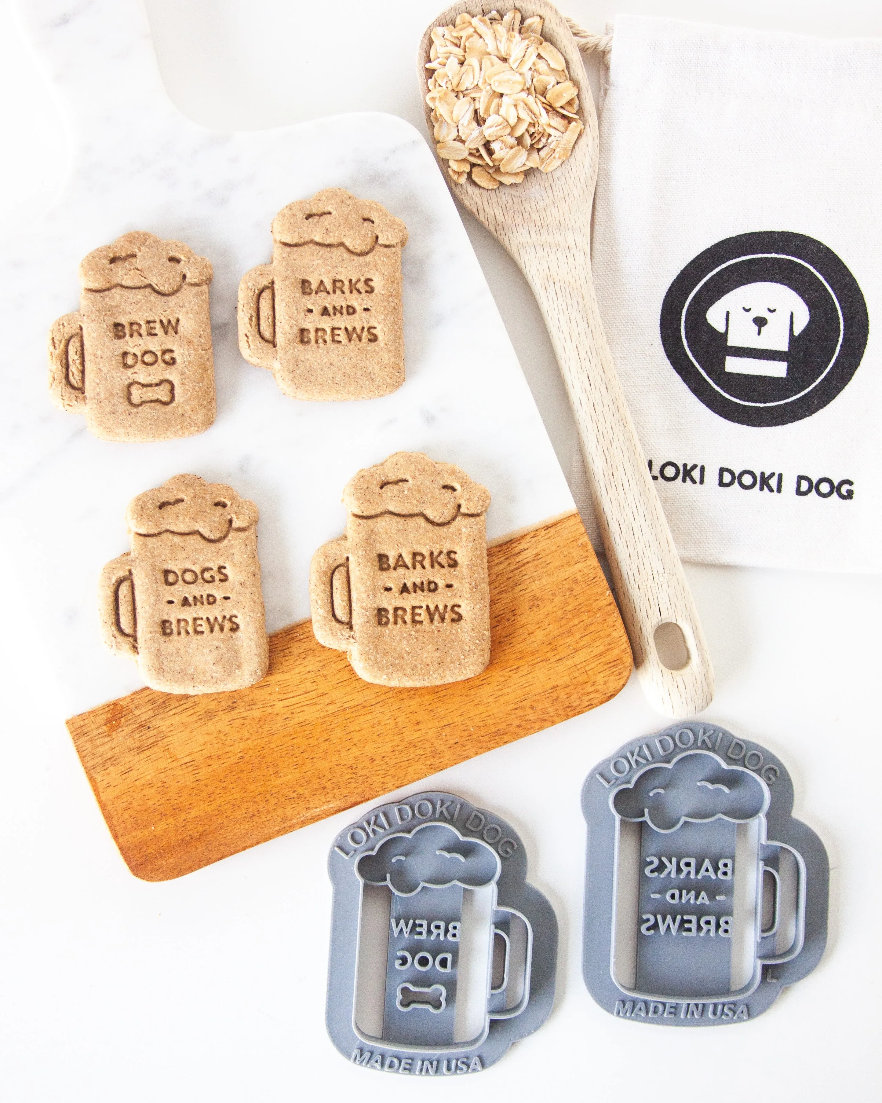 Beer Mug Shaped Dog Biscuit Cookie Cutter (10 Styles)