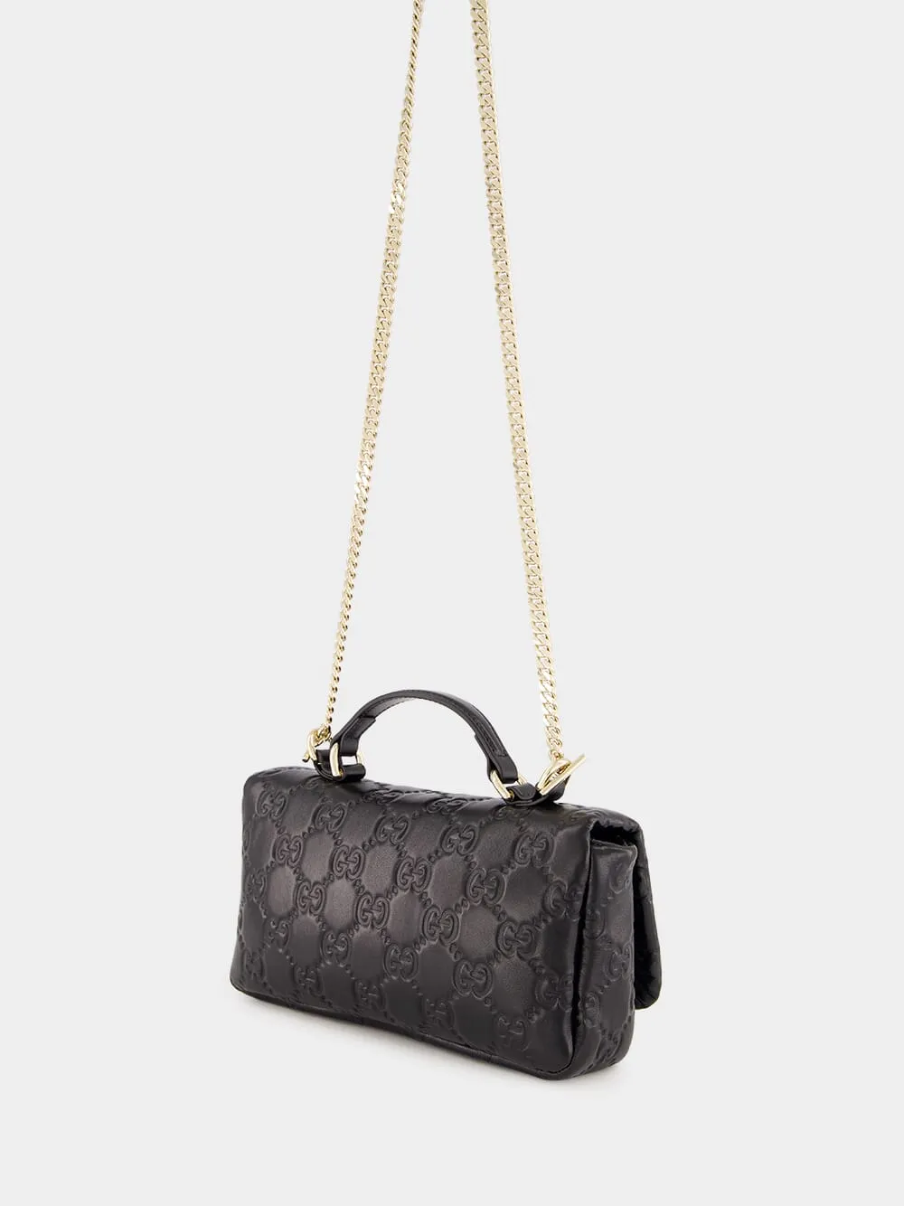 Black GG Milano Mini Top Handle Bag