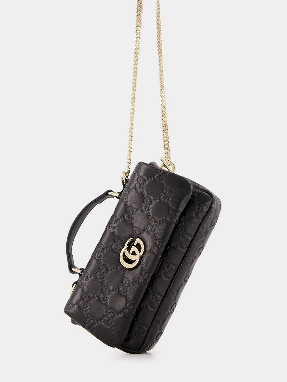 Black GG Milano Mini Top Handle Bag