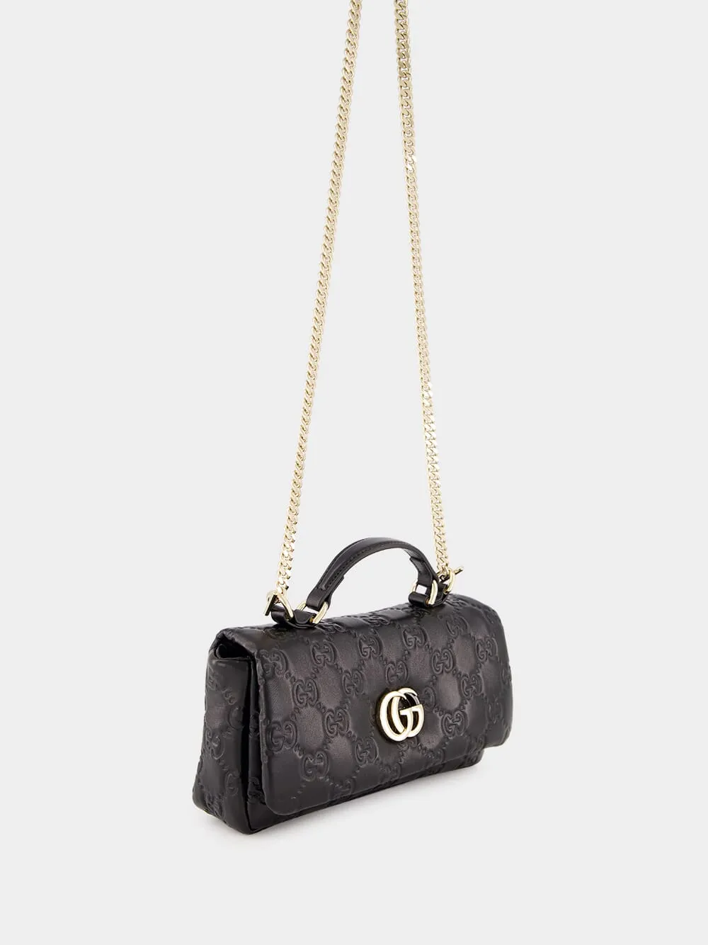Black GG Milano Mini Top Handle Bag