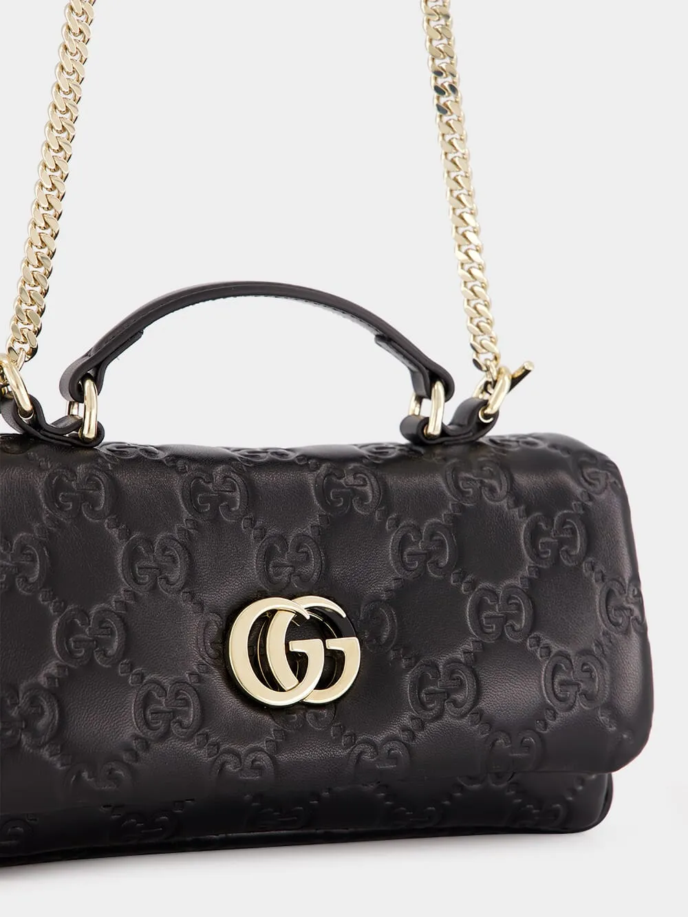 Black GG Milano Mini Top Handle Bag