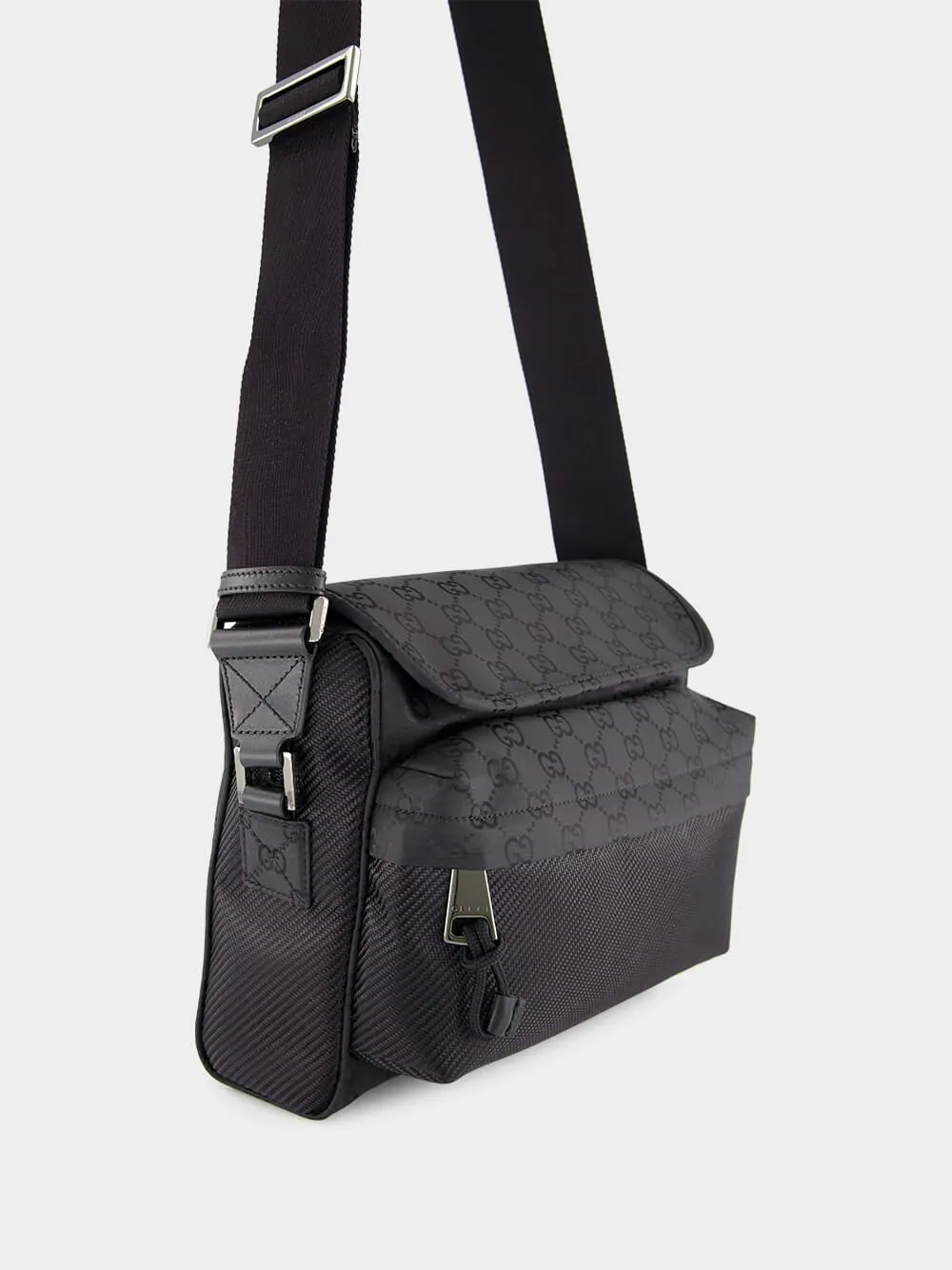 Black Medium GG Crossbody Bag