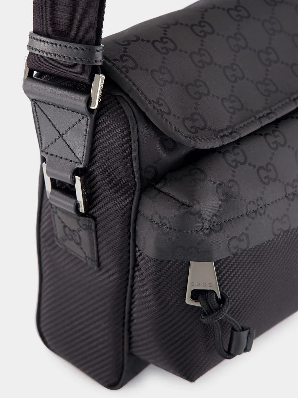 Black Medium GG Crossbody Bag
