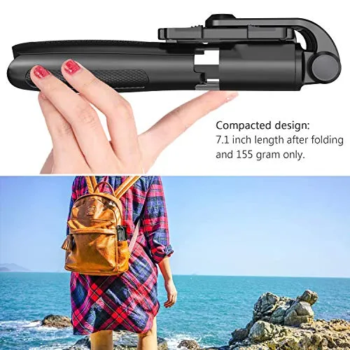 Bluetooth Selfie Stick Tripod,PEYOU Extendable Phone Tripod Stand with Wireless Remote, Tripod Stand Selfie Stick Compatible for iPhone 11/11 Pro/XS Max/XS/XR/X/8/7 Plus, Galaxy S9 S8 Note 9 8,Google