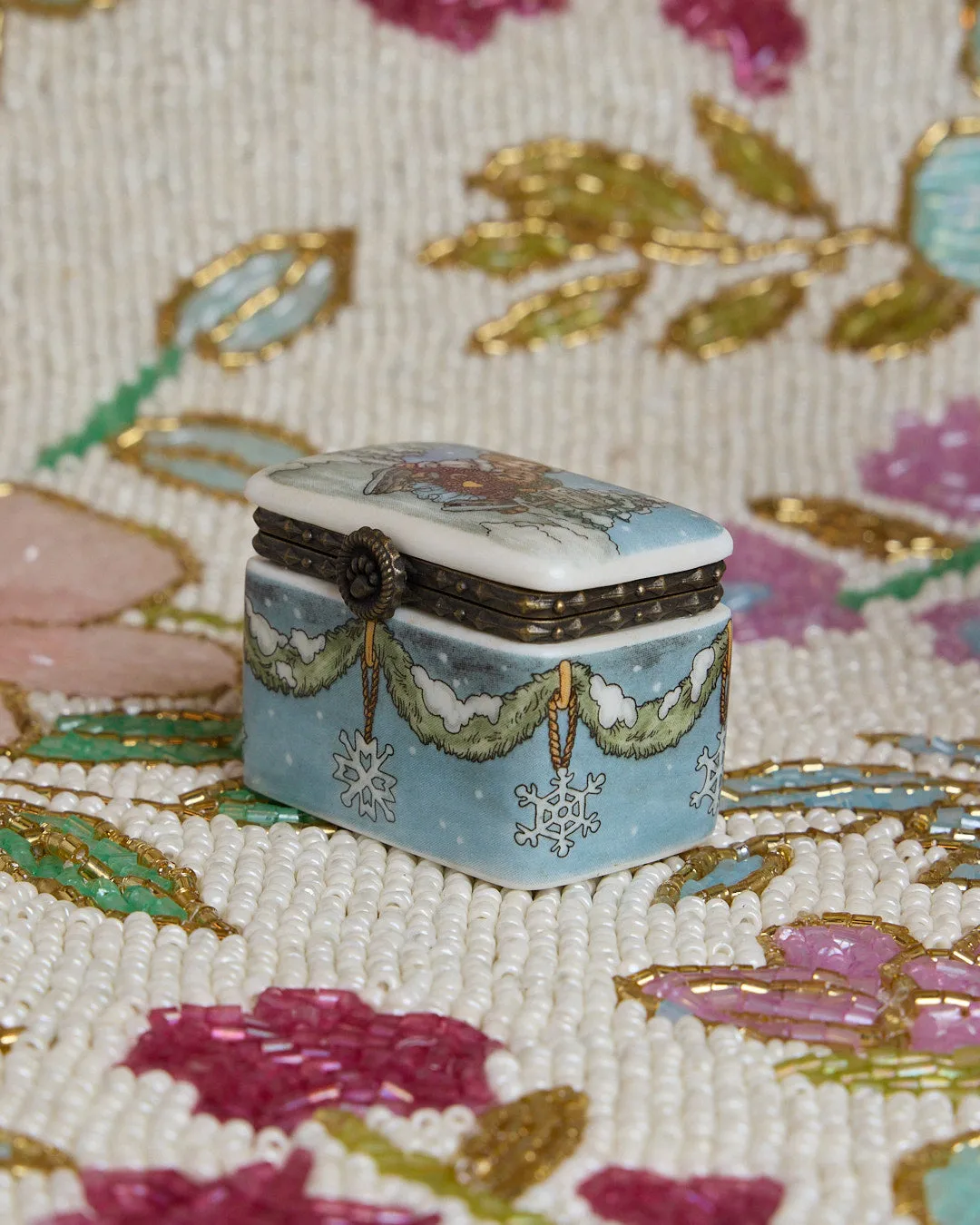 BOYDS BEARS SNOW Snuff Jewlery Box