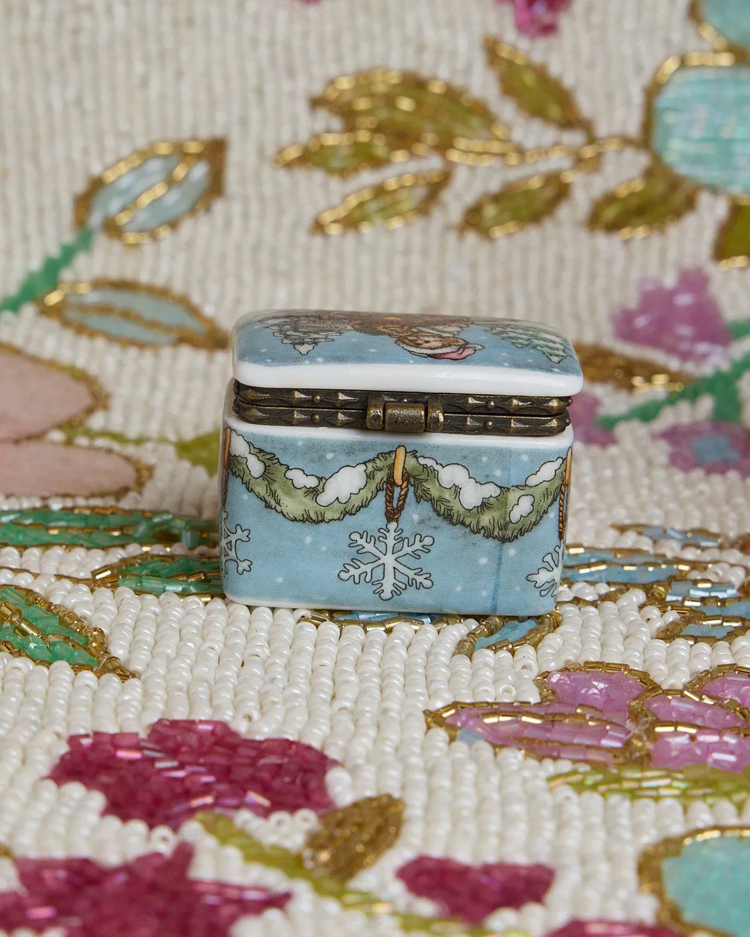 BOYDS BEARS SNOW Snuff Jewlery Box