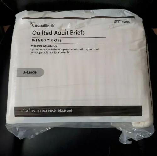 Brief Adult Simplicity™ Extra Quilted Polymer Fill Moderate Absorbency by Cardinal Health