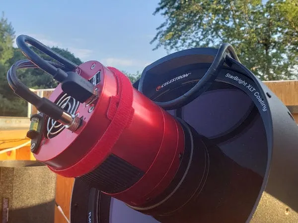 Buckeye Stargazer 3D-Printed Cable Router for Celestron Scopes with Front Mounted Cameras