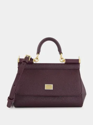 Burgundy Small Sicily Handbag