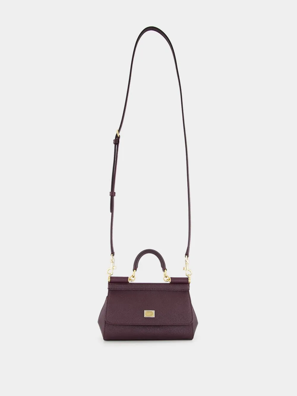 Burgundy Small Sicily Handbag