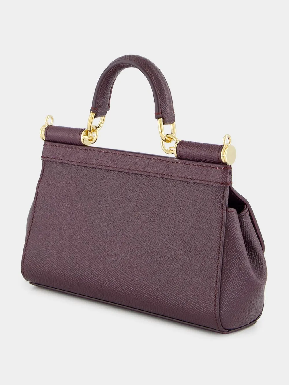 Burgundy Small Sicily Handbag