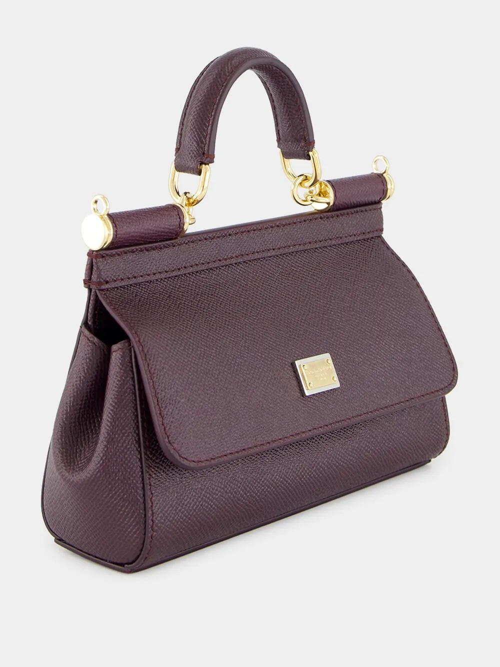 Burgundy Small Sicily Handbag