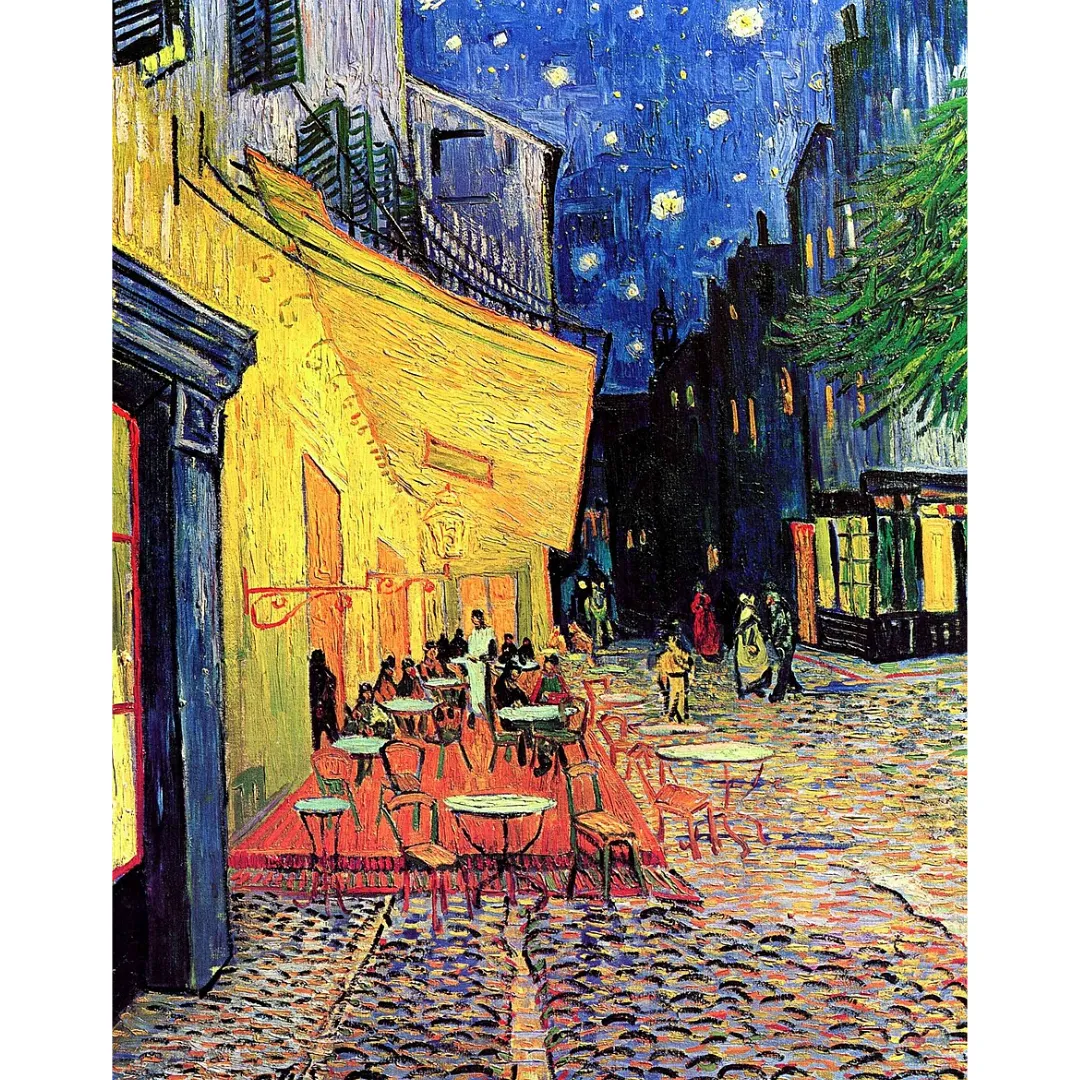 Café Terrace at Night 250pc Wooden Puzzle