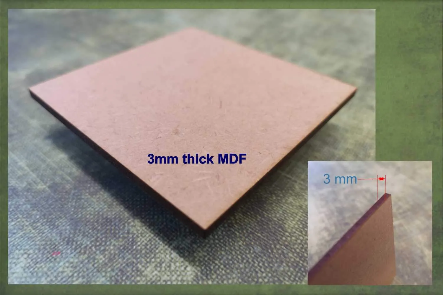 Camera side view - wooden craft shape - 3mm MDF