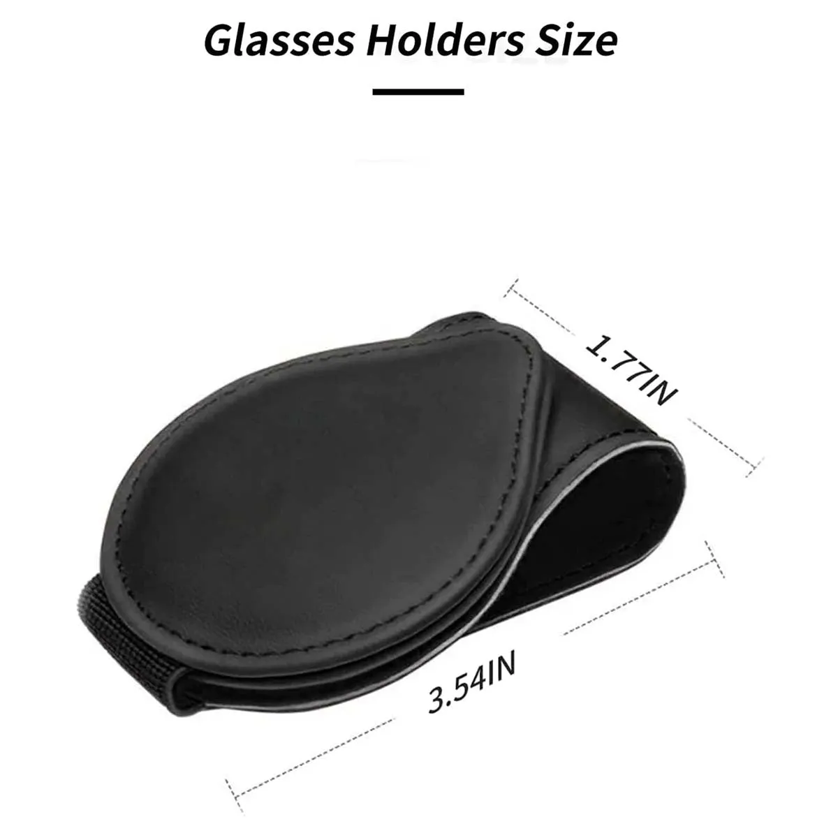 Car Sunglasses Holder, Custom Logo For Your Cars, Magnetic Leather Glasses Frame 2024 Update CA13995