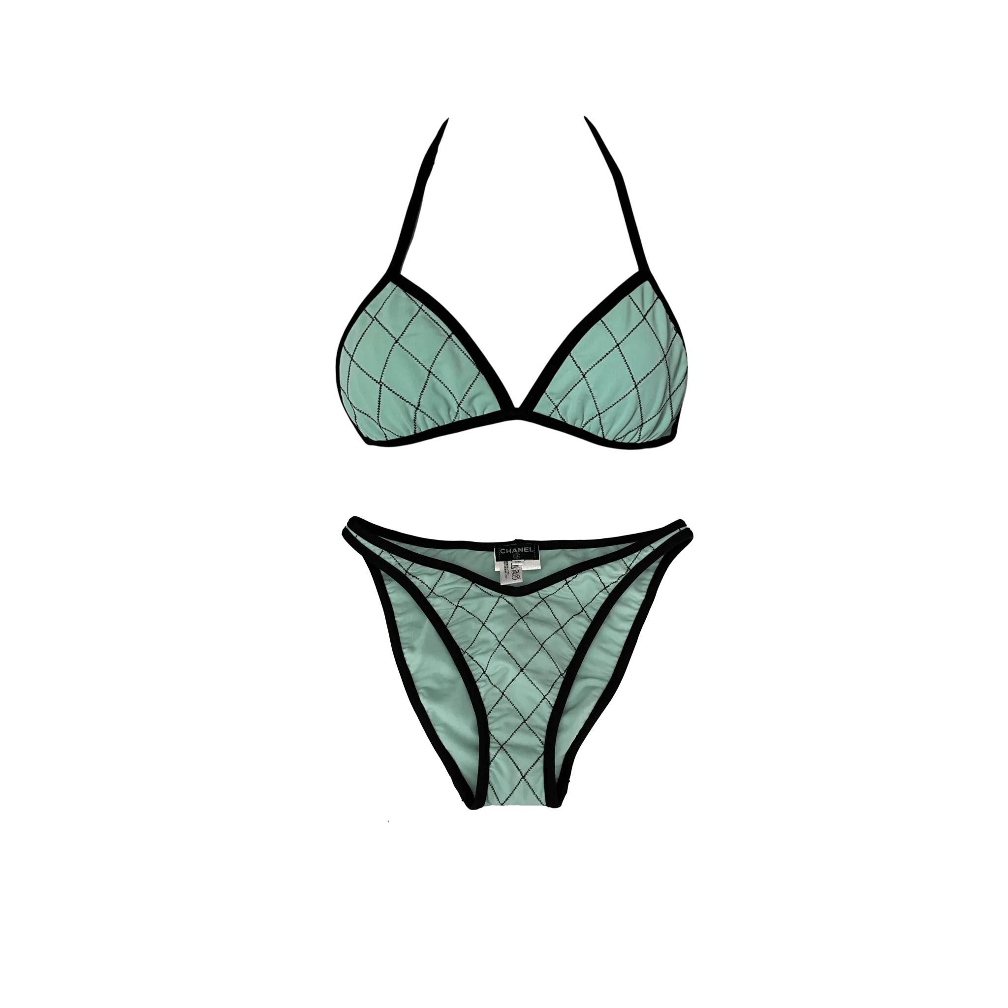Chanel Mint Quilted Bikini