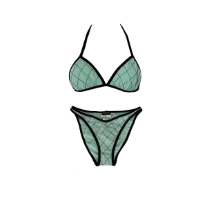 Chanel Mint Quilted Bikini