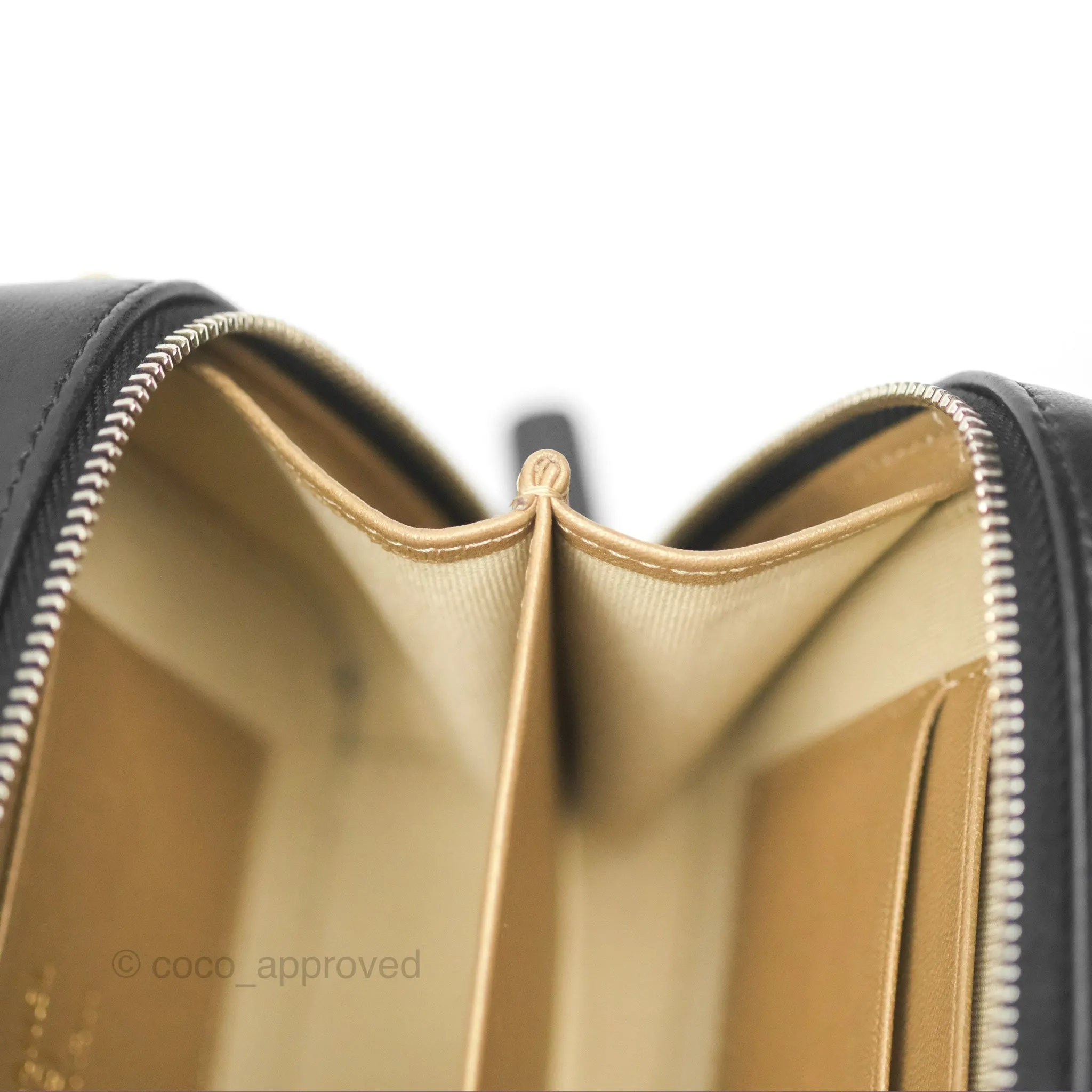 Chanel Pearl Crush Quilted Camera Bag Black Lambskin Aged Gold Hardware
