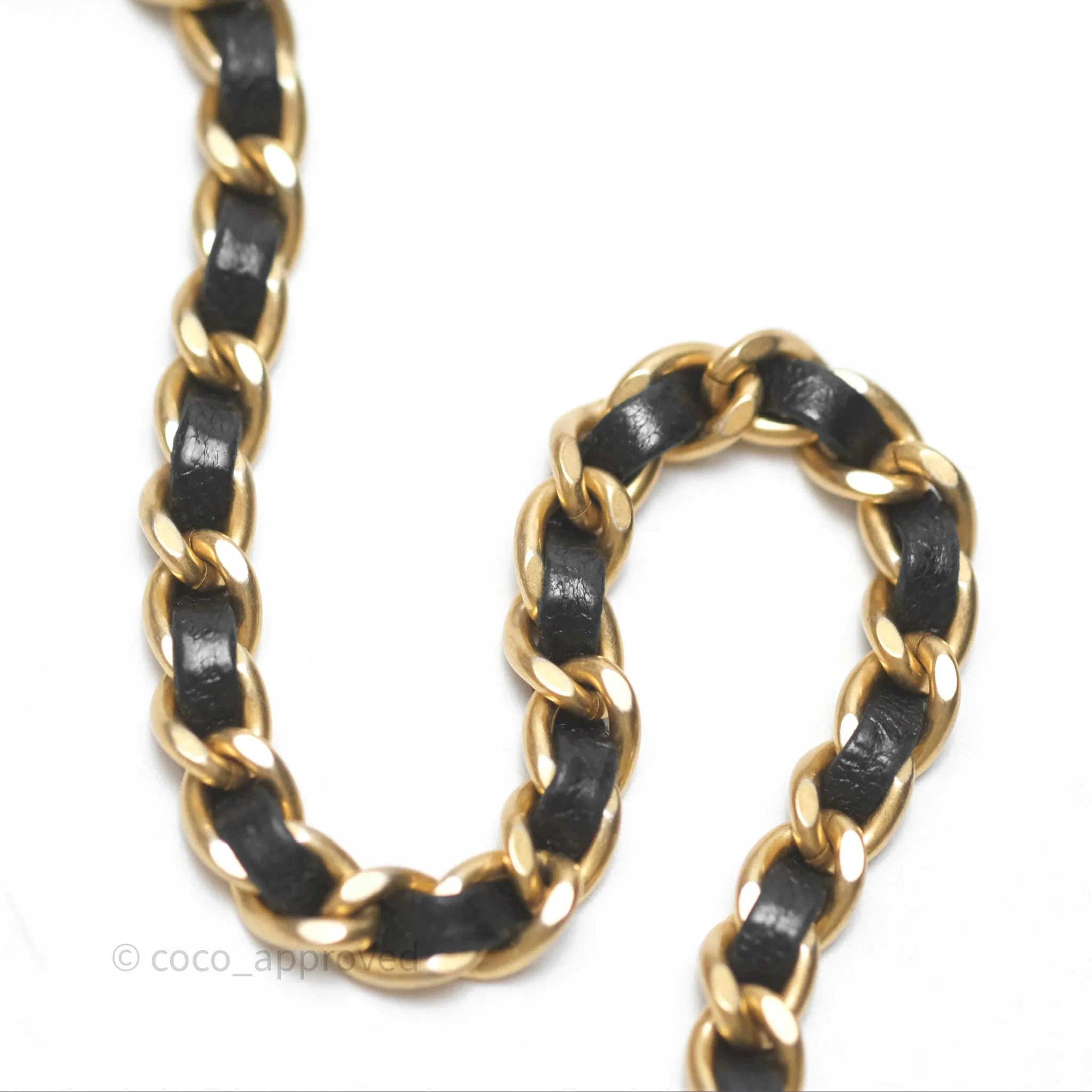 Chanel Pearl Crush Quilted Camera Bag Black Lambskin Aged Gold Hardware