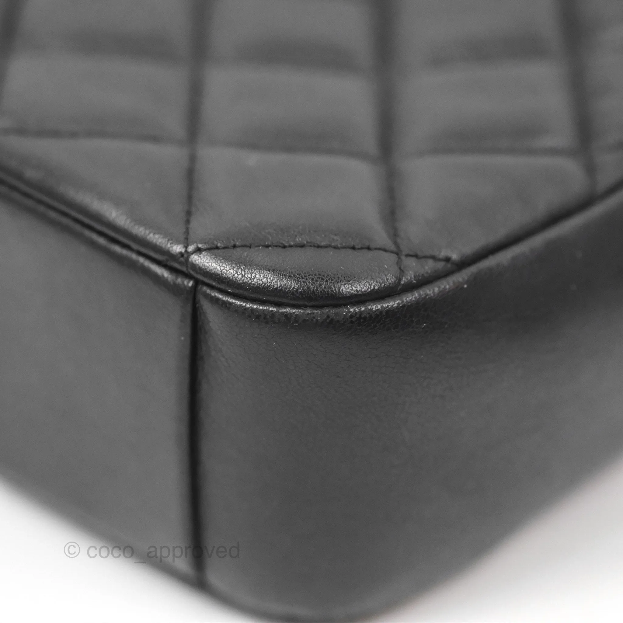 Chanel Small CC Camera Bag Quilted Black Lambskin Gold Hardware
