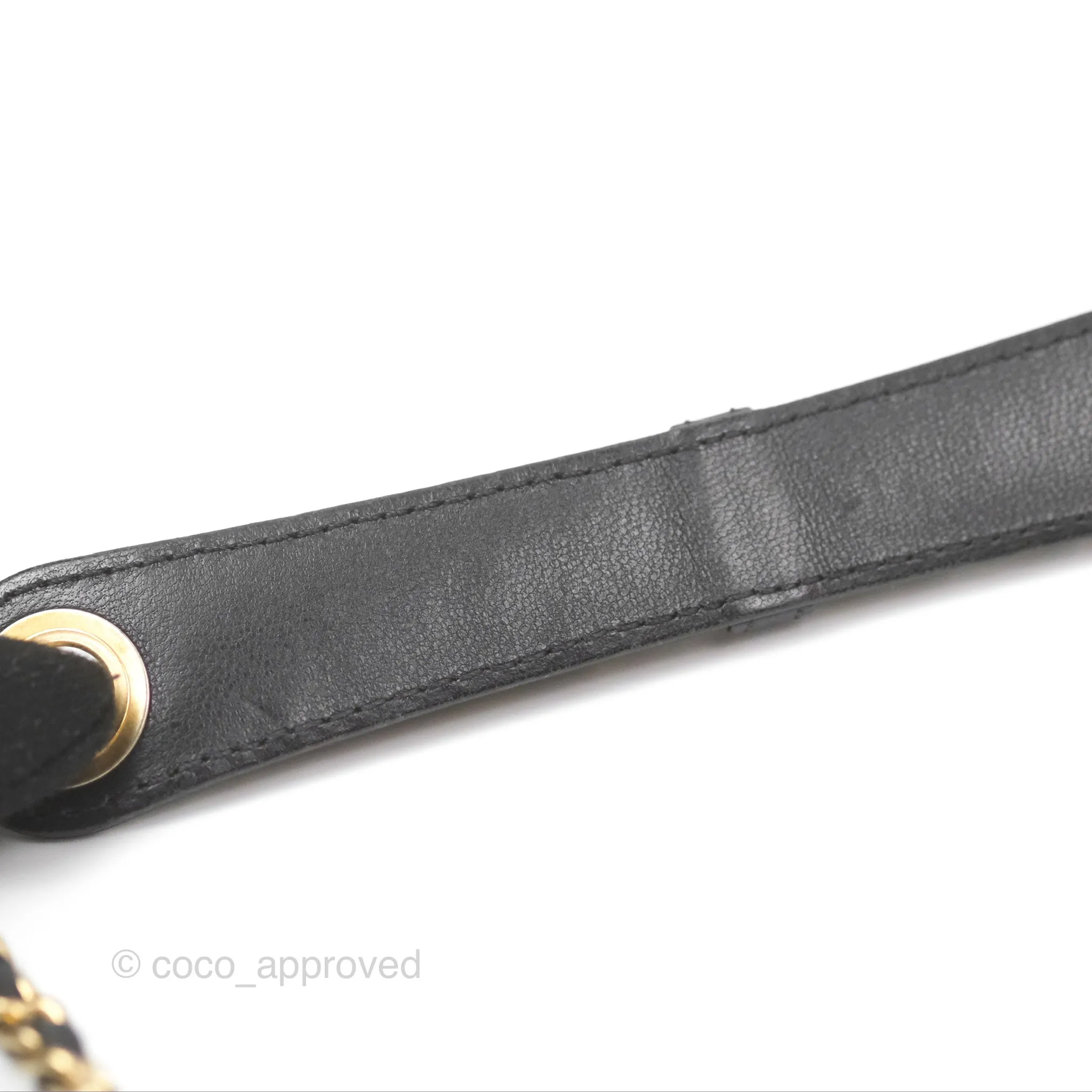Chanel Small CC Camera Bag Quilted Black Lambskin Gold Hardware