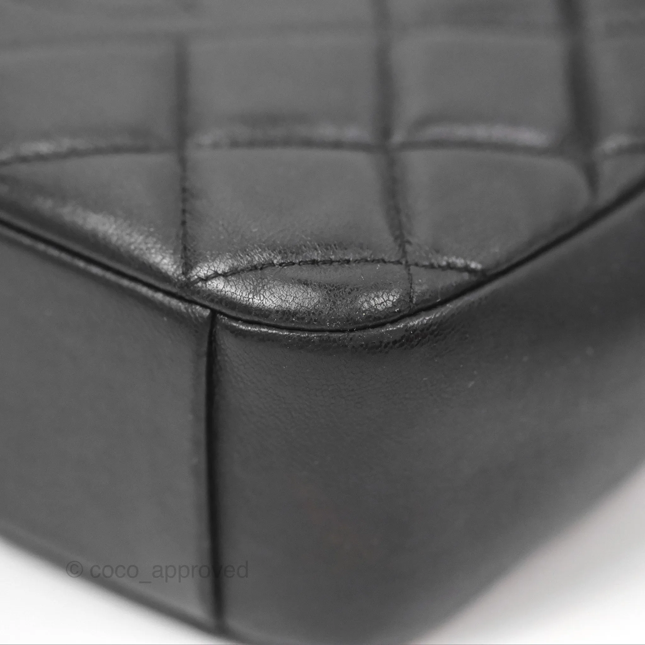 Chanel Small CC Camera Bag Quilted Black Lambskin Gold Hardware