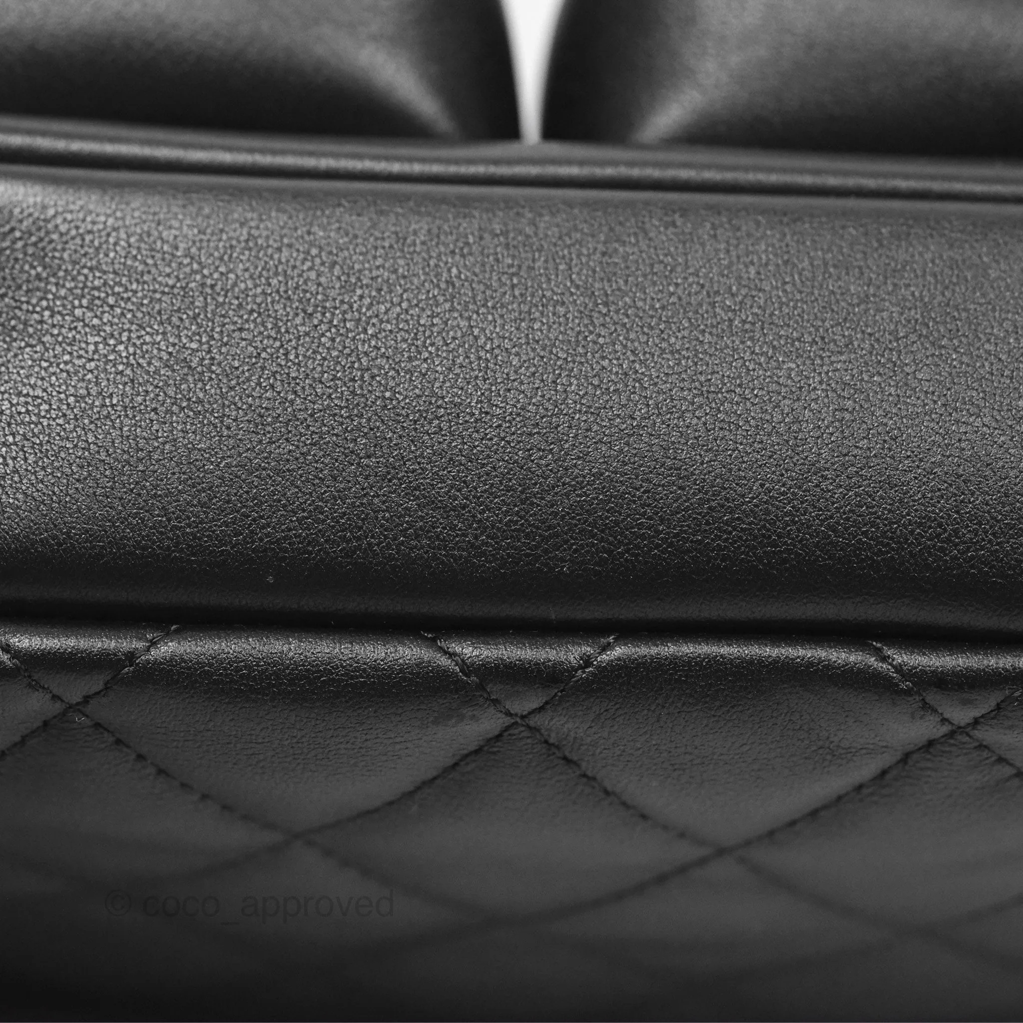Chanel Small Logo Camera Case Quilted Black Calfskin