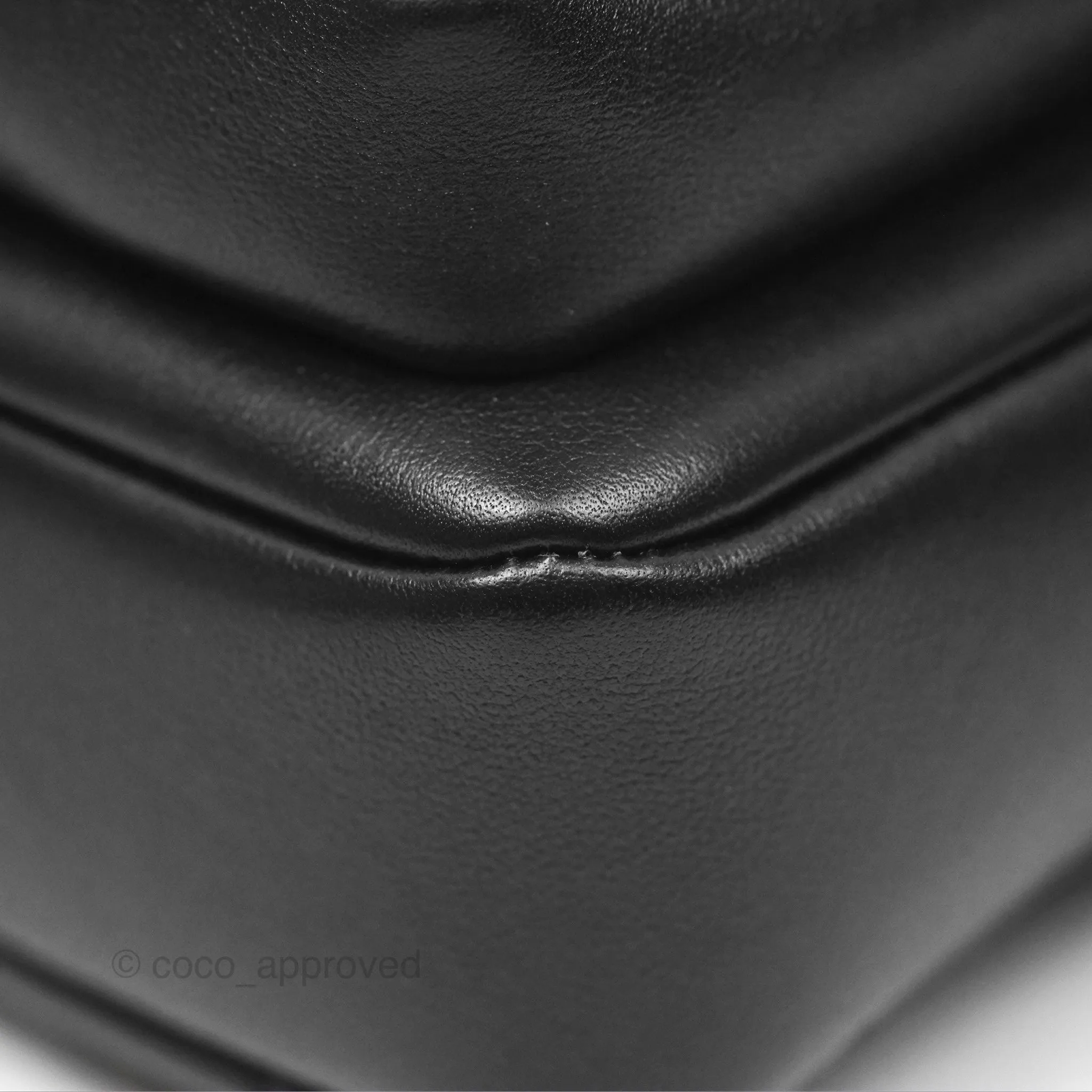 Chanel Small Logo Camera Case Quilted Black Calfskin